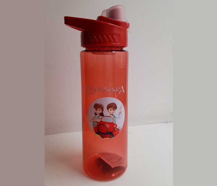 Бутылка для воды с героями мультфильма и логотипом 